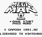 Megaman II (Europe) Title Screen